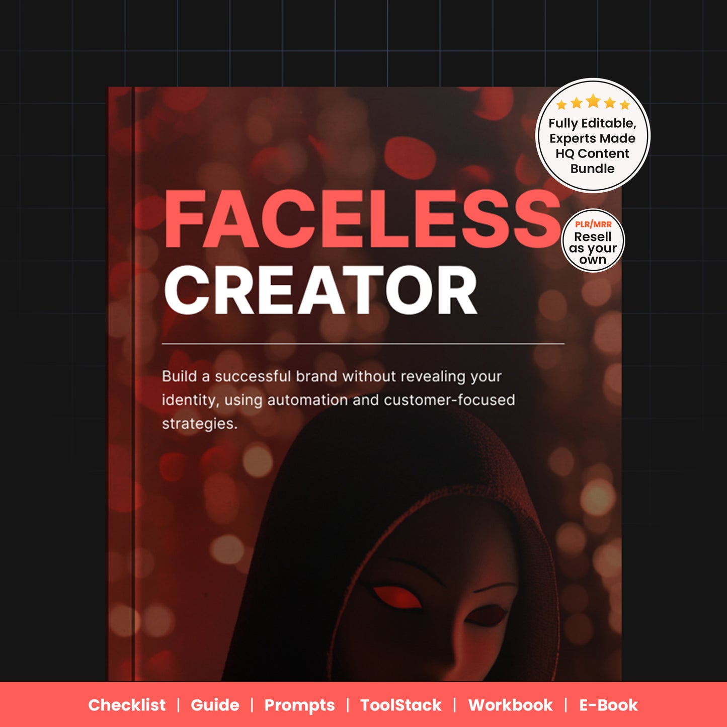 Faceless Creator Bundle | Ebook, Workbook, Guide, Checklist, Prompts | Build Trust, Automate, Scale, Faceless Content Creation Masterclass