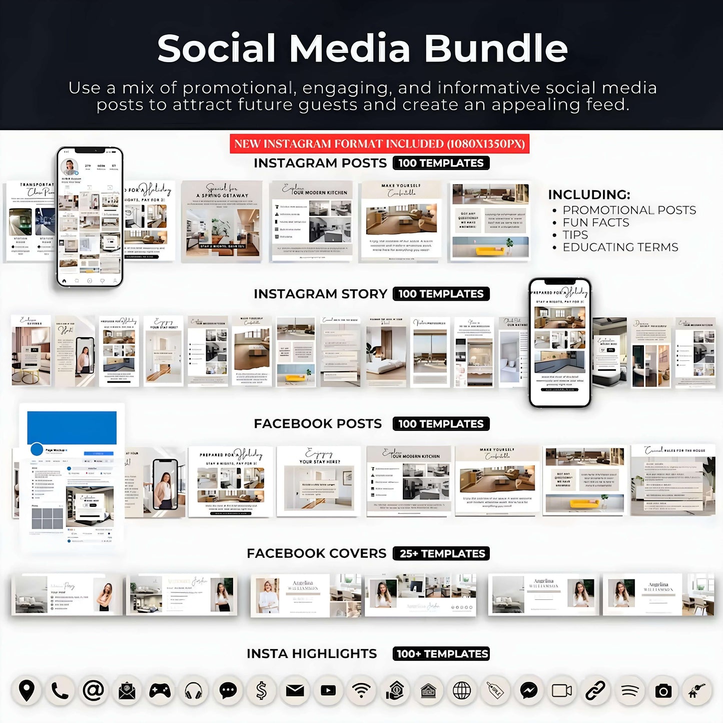 2025 MEGA AIRBNB BUNDLE: AirBnB Templates, AirBnB Welcome, AirBnB Signs, AirBnB Cleaning Checklist, AirBnB Inventory