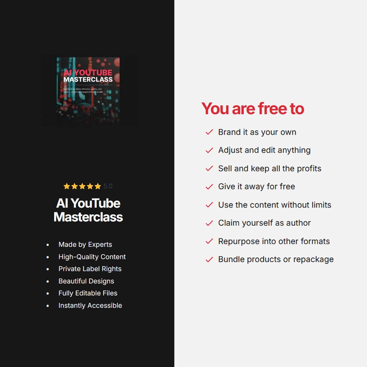AI YouTube Masterclass | Ebook Checklist | AI Tools for Video Creation, Seo, Monetization & Channel Growth, YouTube Creator AI Course