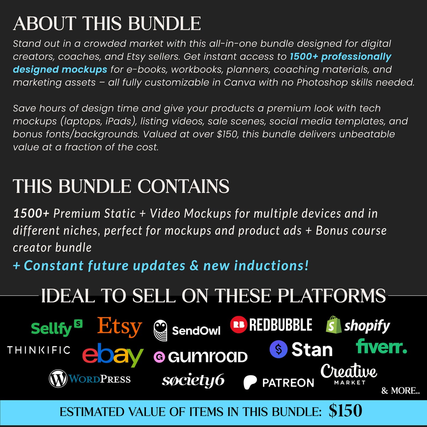 Mega Canva Mockup Template Bundle Master Resell Rights Digital Products Best Seller PLR Digital Products Digital Top Sellers Done For You
