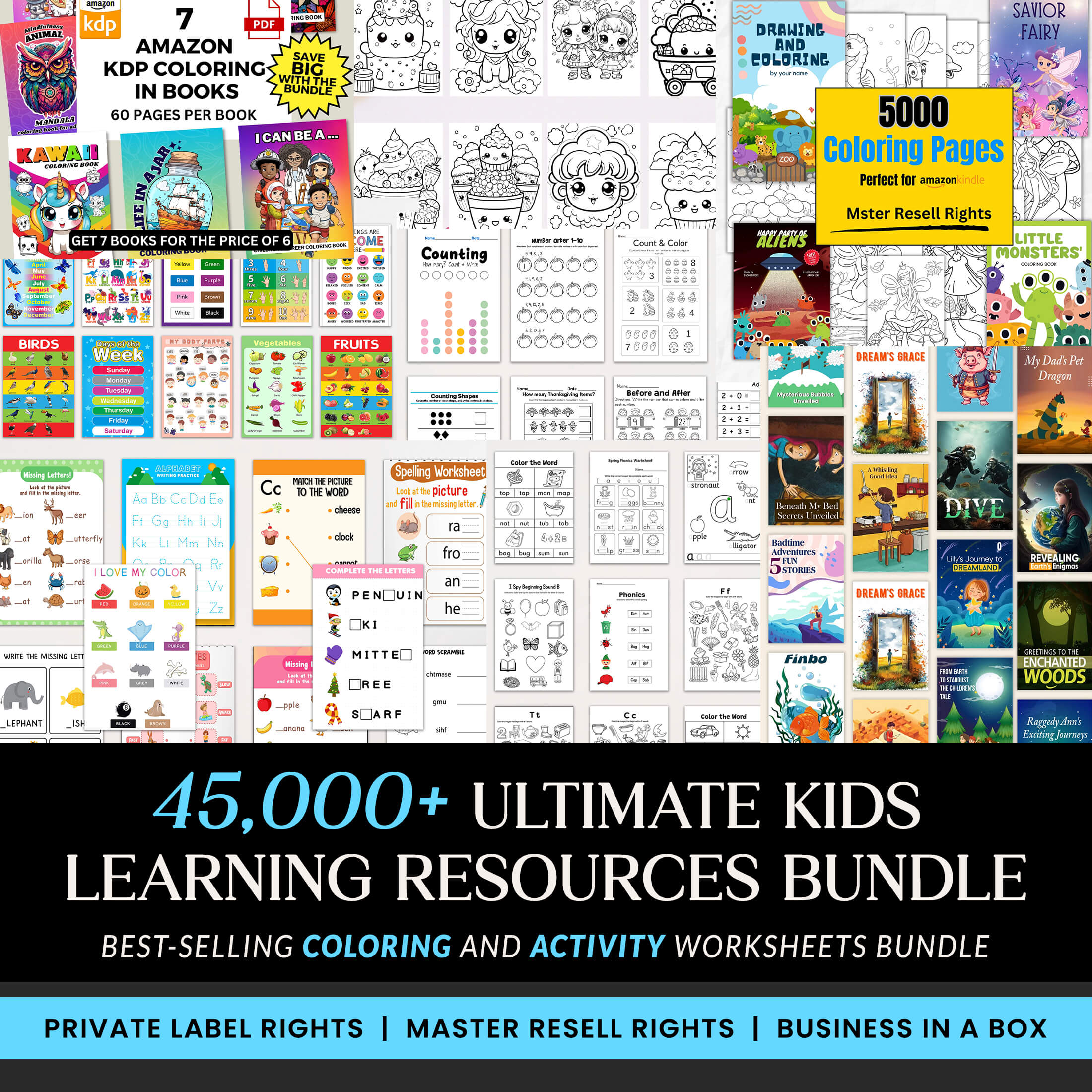 Kids Learning & Classroom Activities Mega Bundle, Teachers Parents Wor ...