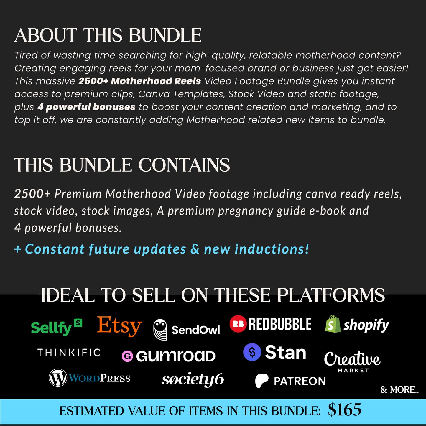 Ultimate Motherhood Reels Bundle, Ready made Hooks, Mom Creator Bundle, Faceless Mom Reels