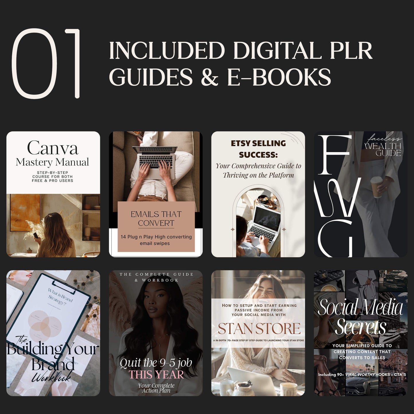Premium Digital Wealth Guides E-Books Bundle, Digital Empire Creation Bundle, Passive Income Building Books
