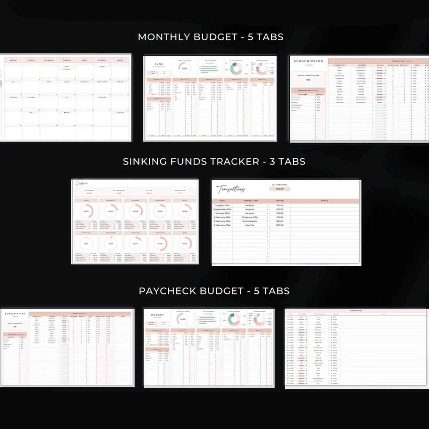 PLR Mega Spreadsheets Bundle, Premium Spreadsheet, Budget Spreadsheets, Google Sheets