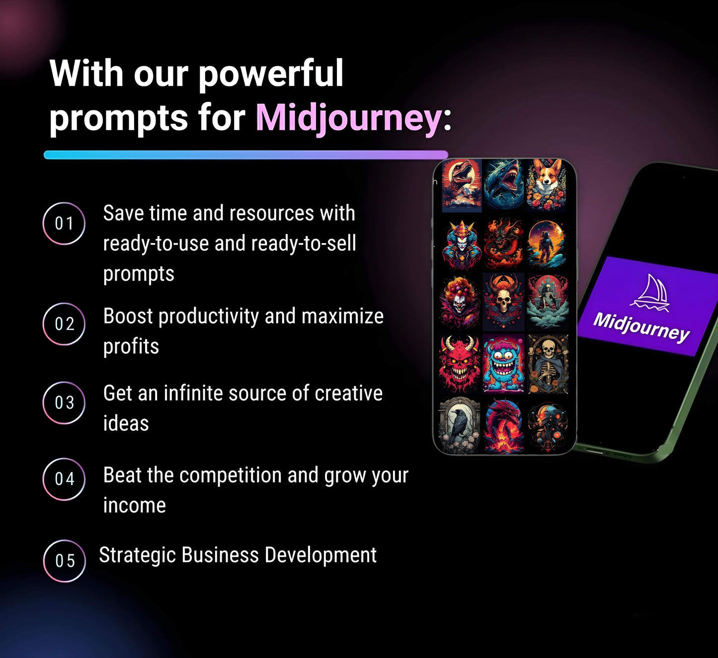 Ultimate AI Prompts Mega Bundle, Midjourney, Chat GPT prompts for power users, Design Creations Prompt Bundle