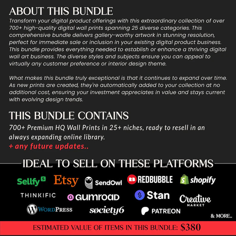 2000+ Digital Wall Art Prints: 50+ Niches, High-Res JPEG & PNG (Commercial Use, Instant Download)