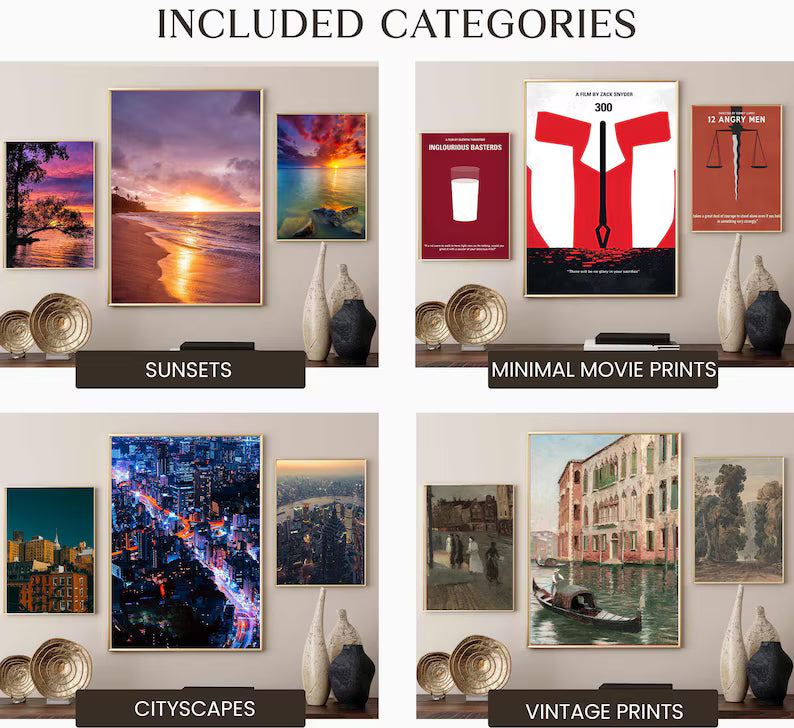 2000+ Digital Wall Art Prints: 50+ Niches, High-Res JPEG & PNG (Commercial Use, Instant Download)