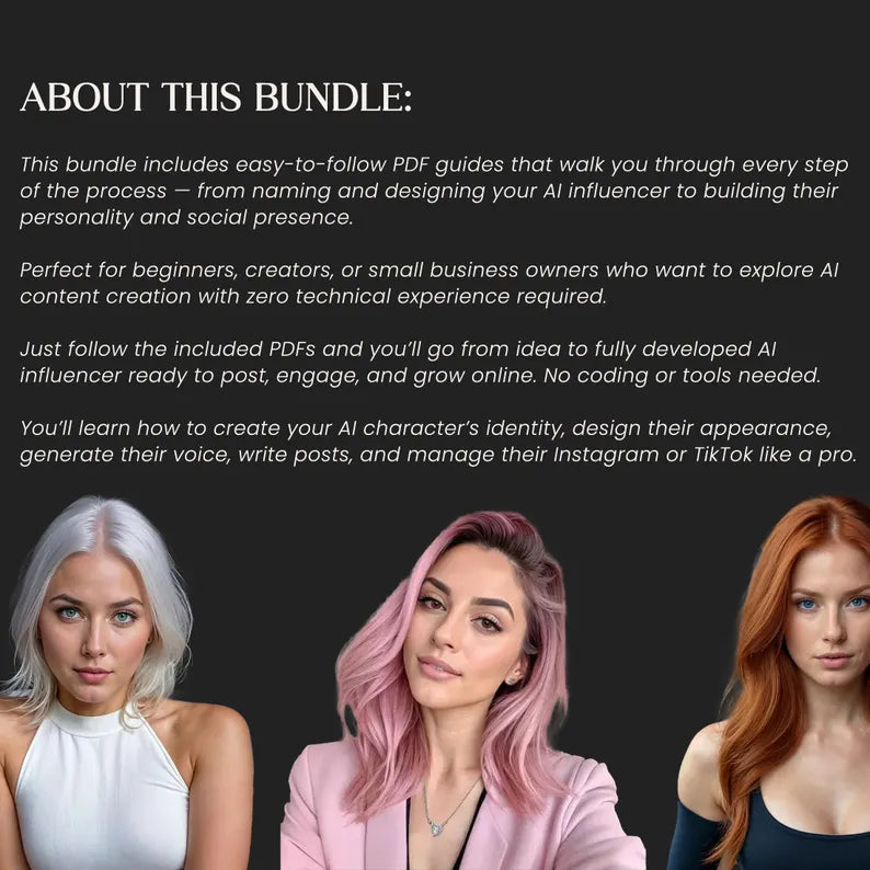 AI Influencer Guide, create your own AI Influencer, Step by Step Guide to create Ai influencer, Ai Influencer complete DIY guide