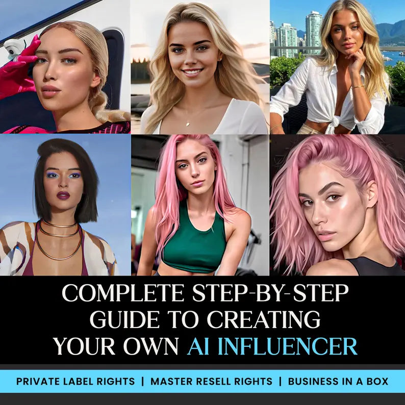AI Influencer Guide, create your own AI Influencer, Step by Step Guide to create Ai influencer, Ai Influencer complete DIY guide
