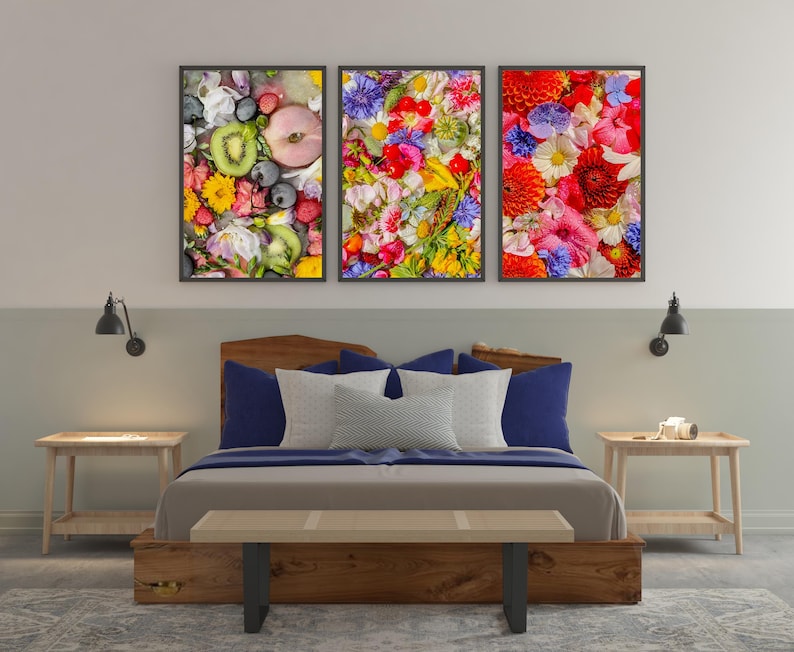Set of 6 Premium Floral Art Prints Collection, Botanical Wall Decor, Aesthetic Flower Prints, Digital Download, Printable Plant Floral Art