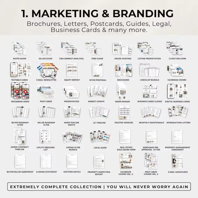 2025 Real Estate ALL-IN-ONE Templates, Real Estate Template Bundle, Canva Bundle, Canva Templates, Instagram Templates, Realtor Templates