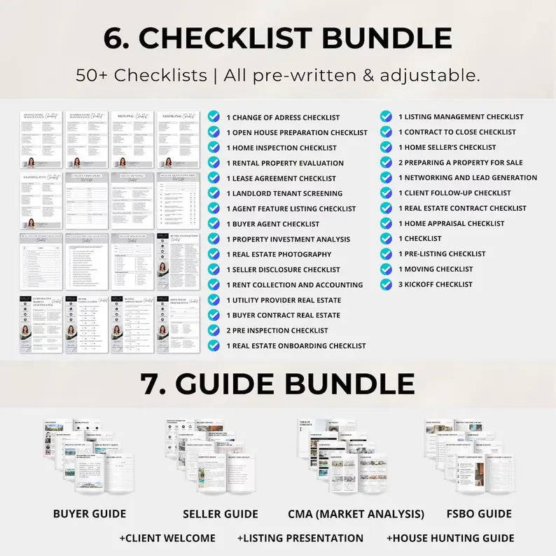 2025 Real Estate ALL-IN-ONE Templates, Real Estate Template Bundle, Canva Bundle, Canva Templates, Instagram Templates, Realtor Templates
