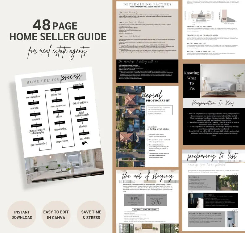 2025 Real Estate ALL-IN-ONE Templates, Real Estate Template Bundle, Canva Bundle, Canva Templates, Instagram Templates, Realtor Templates