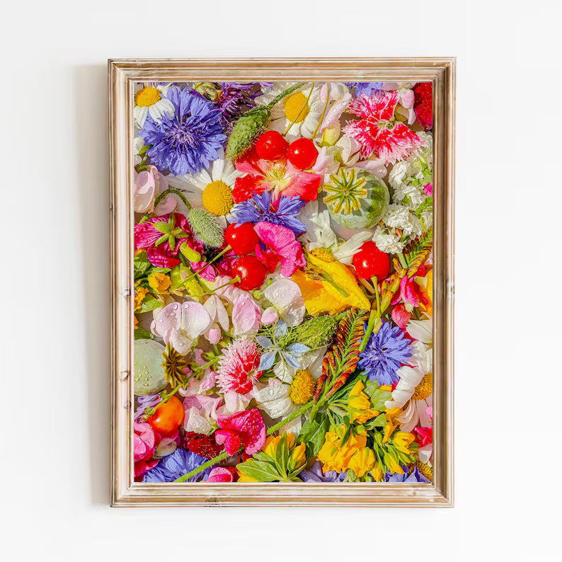 Set of 6 Premium Floral Art Prints Collection, Botanical Wall Decor, Aesthetic Flower Prints, Digital Download, Printable Plant Floral Art