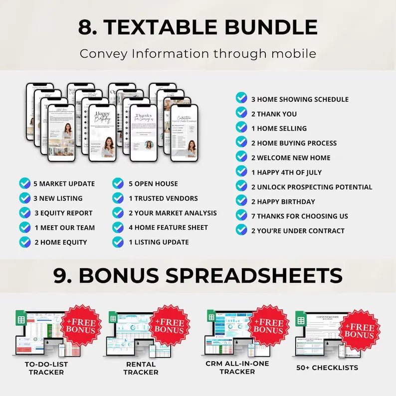 2025 Real Estate ALL-IN-ONE Templates, Real Estate Template Bundle, Canva Bundle, Canva Templates, Instagram Templates, Realtor Templates