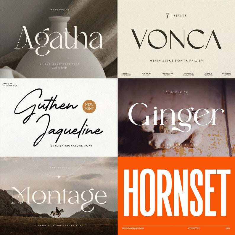 100+ Unique & Classy Modern Premium Font Bundle, Font Bundle, Elegant Font, Luxury Font, Logo Font, Wedding Font, Canva Font Collection