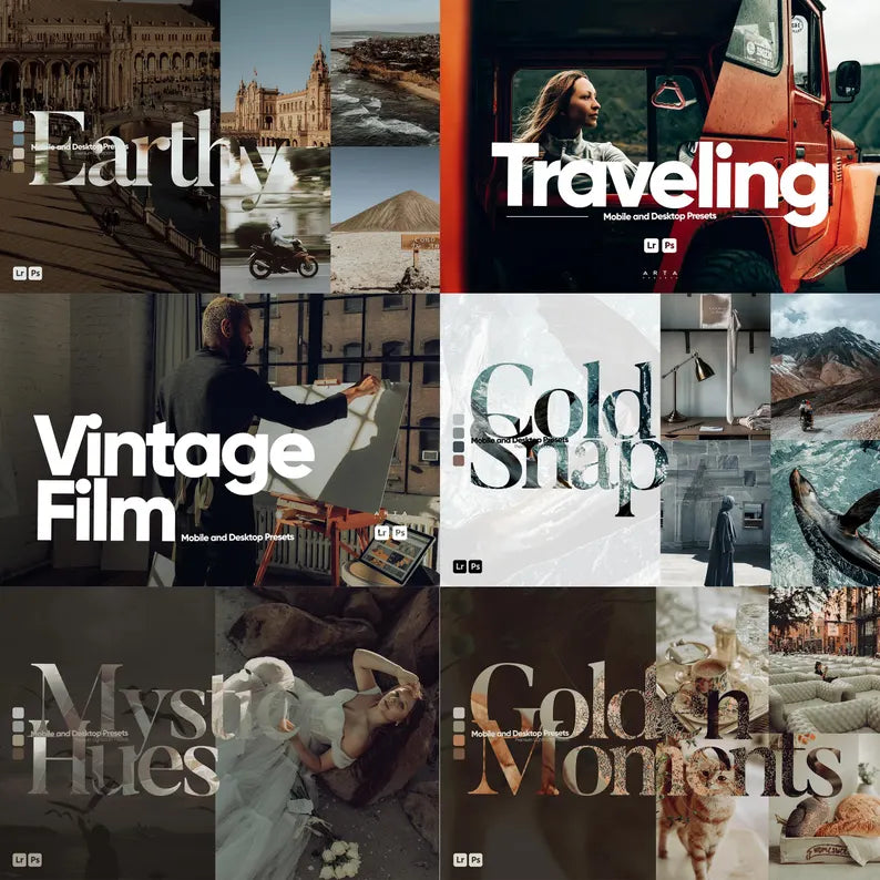 Boho Lightroom Presets Bundle: 2000+ Mobile & Desktop Photo Filters (Digital Download)