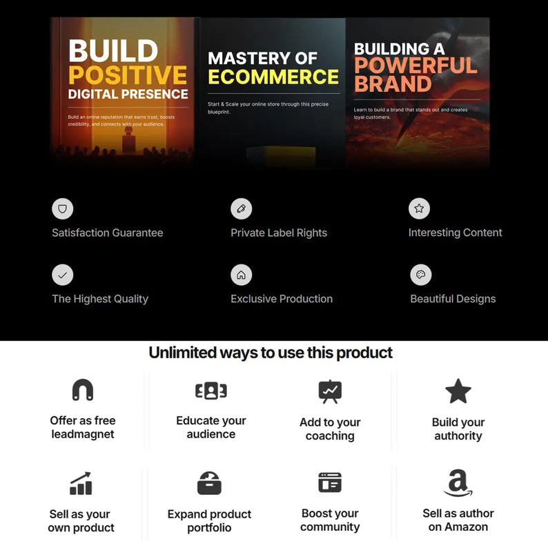Ultimate Brand Creation Masterclass, Guides, Prompts, Tool Stack, Workbooks, PLR info products Bundle