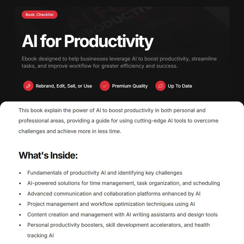 AI Masterclass with bonus Audio, Video Course, Tool stack, Guides, E-Books, Set of 3 PLR info products bundle