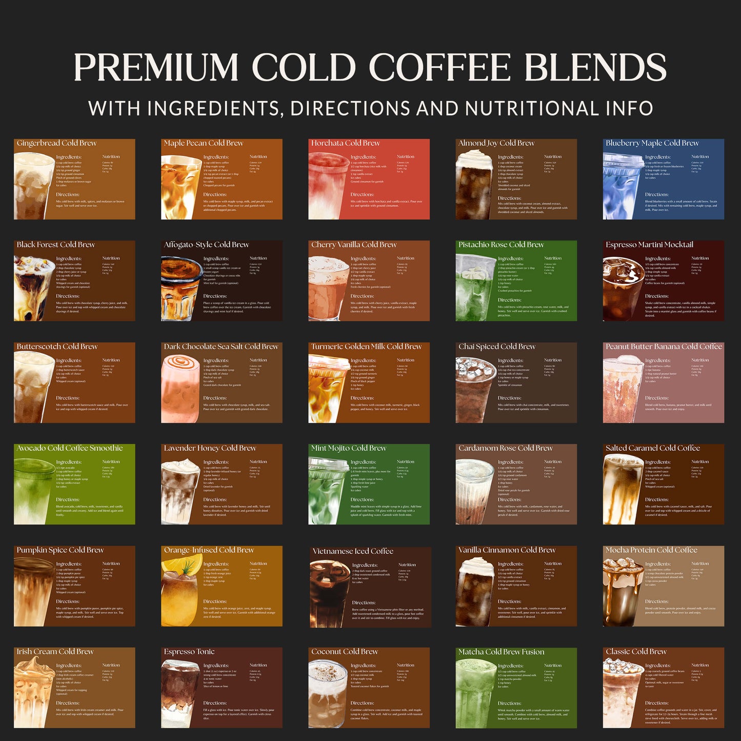 Ultimate Summer Drinks Recipes Bundle, Mocktail, Smoothies, Iced Coffee bundle