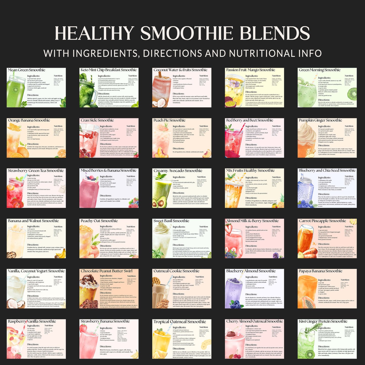 Ultimate Summer Drinks Recipes Bundle, Mocktail, Smoothies, Iced Coffee bundle