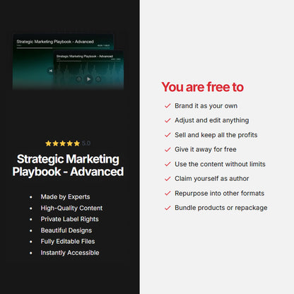 Strategic Marketing Playbook - Advanced