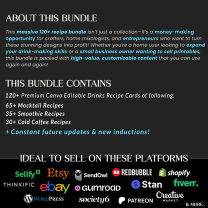 Ultimate Summer Drinks Recipes Bundle, Mocktail, Smoothies, Iced Coffee bundle
