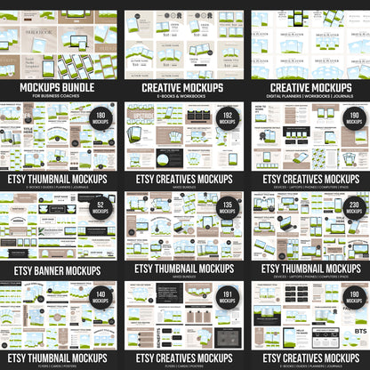Mega Canva Mockup Template Bundle Master Resell Rights Digital Products Best Seller PLR Digital Products Digital Top Sellers Done For You