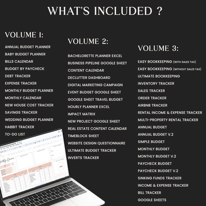 PLR Mega Spreadsheets Bundle, Premium Spreadsheet, Budget Spreadsheets, Google Sheets