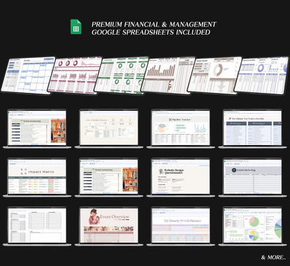 750+ Digital Planners Mega Bundle, Notion Templates, Financial Google Spreadsheets