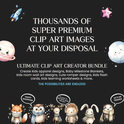 Ultimate 10,000+ Clipart Bundle, Image Files & Designs, High Quality PNG Collection