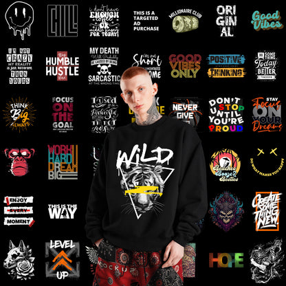 Ultimate POD Designs Mega Bundle, Latest Streetwear Design Bundle, T-Shirt Print Design, Hip Hop T-Shirt
