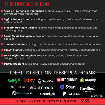 Ultimate AI Prompts Mega Bundle, Midjourney, Chat GPT prompts for power users, Design Creations Prompt Bundle