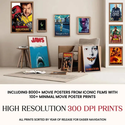 8000+ Movie Posters Mega Collection: High-Resolution Film Art (Digital Download)