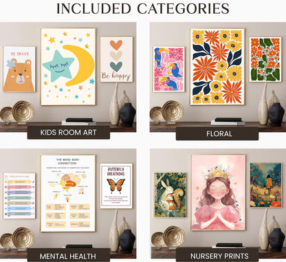 2000+ Digital Wall Art Prints: 50+ Niches, High-Res JPEG & PNG (Commercial Use, Instant Download)