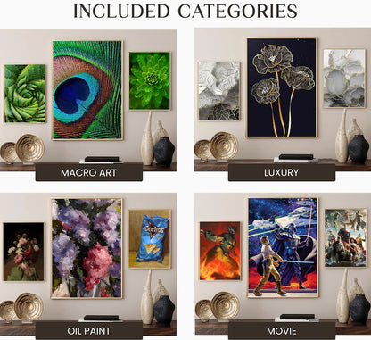 2000+ Digital Wall Art Prints: 50+ Niches, High-Res JPEG & PNG (Commercial Use, Instant Download)