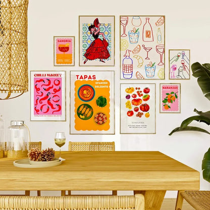 Kitchen Gallery Set, 2000+ Prints Mega Bundle Prints Bar Cart Decor Cute Kitchen Prints Poster Trendy Posters, Kitchen Posters, Kitchen Art