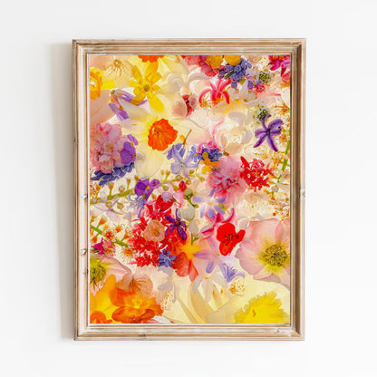 Set of 6 Premium Floral Art Prints Collection, Botanical Wall Decor, Aesthetic Flower Prints, Digital Download, Printable Plant Floral Art