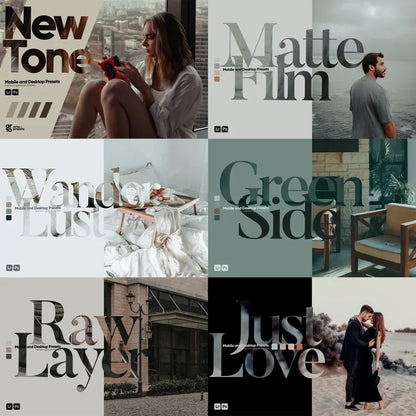 Boho Lightroom Presets Bundle: 2000+ Mobile & Desktop Photo Filters (Digital Download)