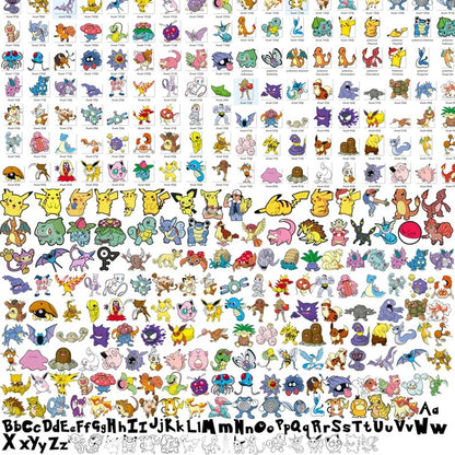 Mega Pokemon Bundle 1900+ Files, Unique Pokemon Designs Png, Vector Layered Svg Files, Charizard, Pikachu Png, Cricut Easy Pokemon Png