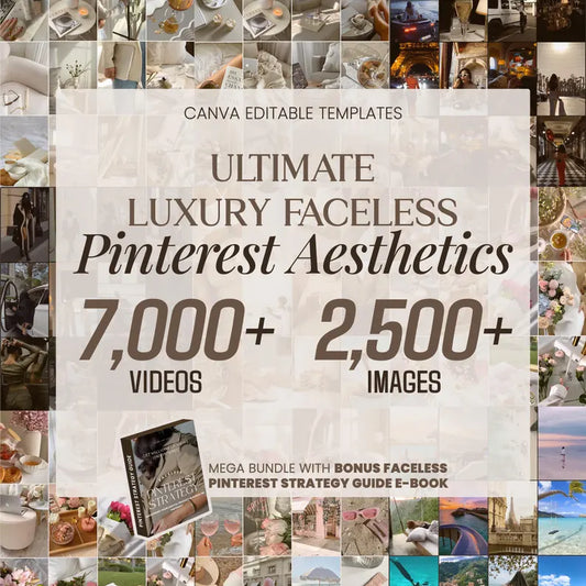 9,000+ Aesthetic Faceless Stock Photos Videos Bundle for Instagram Reels Vault, Resell Rights Digital Marketing Bundle, Pinterest Content