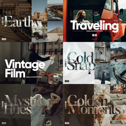 Boho Lightroom Presets Bundle: 2000+ Mobile & Desktop Photo Filters (Digital Download)