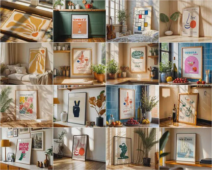 500+ Frame Mockup PSD Bundle: AI-Generated Wall Art Display (Digital Download)