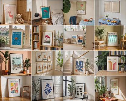 500+ Frame Mockup PSD Bundle: AI-Generated Wall Art Display (Digital Download)