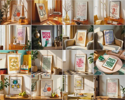 500+ Frame Mockup PSD Bundle: AI-Generated Wall Art Display (Digital Download)