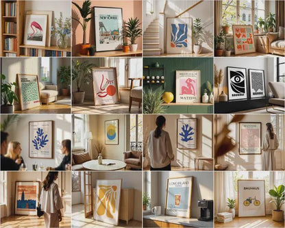 500+ Frame Mockup PSD Bundle: AI-Generated Wall Art Display (Digital Download)