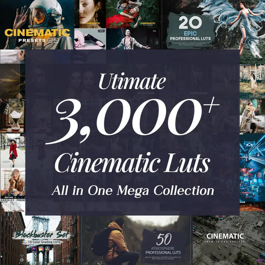 3000+ Cinematic LUTs: Mobile & Desktop Video Filters (Digital Download)