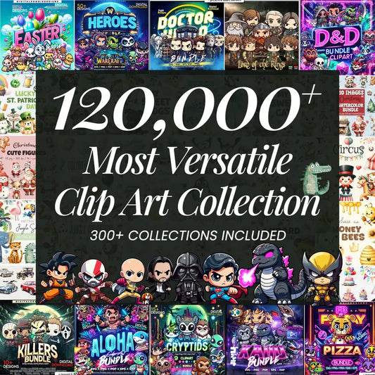 Ultimate Clip Art Mega Bundle, Most Versatile Clip Art Collection on Etsy, Anime Collection (Digital Download)