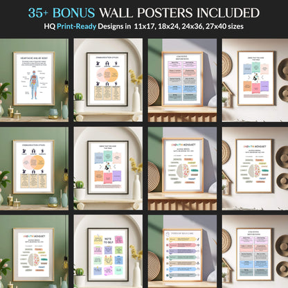 100+ Therapy worksheets bundle, psychology resources, inner critic, boundaries, trauma, acceptance therapy, grief