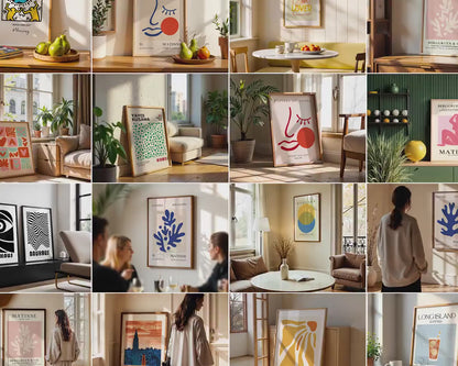 500+ Frame Mockup PSD Bundle: AI-Generated Wall Art Display (Digital Download)